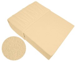 Prześcieradło frotte 100x200 cappuccino z gumką Bielbaw