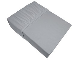 Prześcieradło jersey 100x200 popielate z gumką Bielbaw