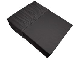 Prześcieradło jersey 140x200 popielate ciemne z gumką Bielbaw