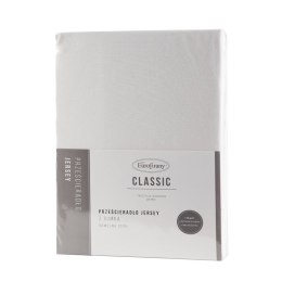 Prześcieradło jersey 3 z gumką 220x200 kremowe na wysoki materac 30 cm 140 g/m2 Eurofirany