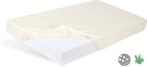 Prześcieradło nieprzemakalne 80x160 02 ekri z gumką Bamboo bambusowe do łóżeczka dziecięce podkład Prześcieradło nieprzemakalne 80x160 02 ekri z gumką Bamboo bambusowe do łóżeczka dziecięce podkład
