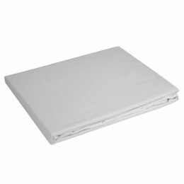 Prześcieradło satynowe z gumką 100x200 Nova srebrne na wysoki materac 25 cm Eurofirany