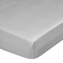 Prześcieradło satynowe z gumką 100x200 Nova srebrne na wysoki materac 25 cm Eurofirany Prześcieradło satynowe z gumką 100x200 Nova srebrne na wysoki materac 25 cm Eurofirany
