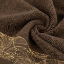 Ręcznik Agis 70x140 brązowy liście frotte 400g/m2 Eurofirany Ręcznik Agis 70x140 brązowy liście frotte 400g/m2 Eurofirany