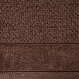 Ręcznik Frida 70x140 brązowy ciemny frotte 500g/m2 Eurofirany