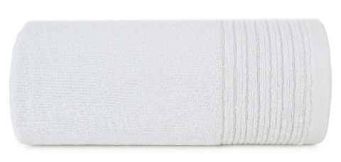 Ręcznik Lari 1 30x50 biały z ozdobną bordiurą przetykaną błyszczącą nicią 500 g/m2 Eurofirany Ręcznik Lari 1 30x50 biały z ozdobną bordiurą przetykaną błyszczącą nicią 500 g/m2 Eurofirany