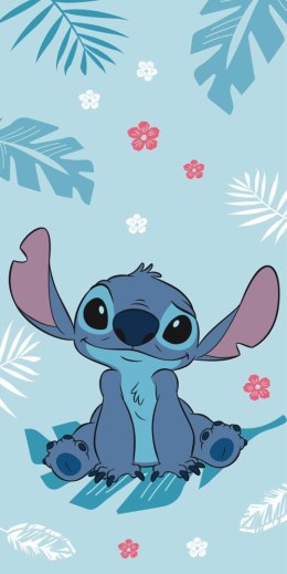 Ręcznik plażowy 70x140 Lilo and Stitch niebieski plażowy bawełniany Kids25