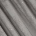 Zasłona gotowa Nadia 140x300 srebrna ze złotym nadrukiem welwetowa na taśmie Eurofirany Zasłona gotowa Nadia 140x300 srebrna ze złotym nadrukiem welwetowa na taśmie Eurofirany