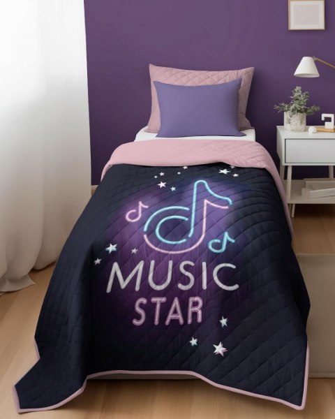 Narzuta młodzieżowa Holland 170x210 K 99 music dwustronna dekoracyjna na łóżko pikowana 13 Narzuta młodzieżowa Holland 170x210 K 99 music dwustronna dekoracyjna na łóżko pikowana 13