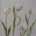 Obrus bieżnik 45x140 gobelinowy popielaty kwiaty Eurofirany Obrus bieżnik 45x140 gobelinowy popielaty kwiaty Eurofirany