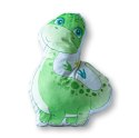 Poduszka przytulanka Kształtka 33x22 016 Dinozaur zielona szara Poduszka przytulanka Kształtka 33x22 016 Dinozaur zielona szara
