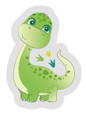 Poduszka przytulanka Kształtka 33x22 016 Dinozaur zielona szara Poduszka przytulanka Kształtka 33x22 016 Dinozaur zielona szara