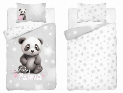 Pościel bawełniana 100x135 4998 B Mała Panda szara biała różowa poszewka 40x60 Mayamoo 22 Pościel bawełniana 100x135 4998 B Mała Panda szara biała różowa poszewka 40x60 Mayamoo 22