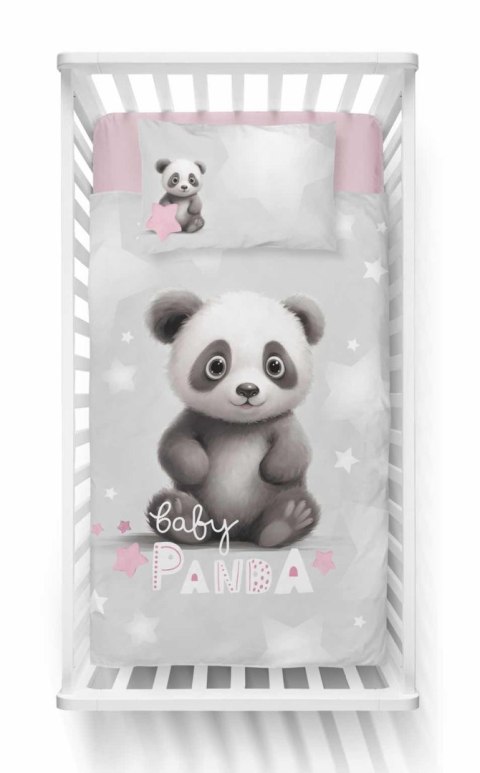 Pościel bawełniana 100x135 4998 B Mała Panda szara biała różowa poszewka 40x60 Mayamoo 22 Pościel bawełniana 100x135 4998 B Mała Panda szara biała różowa poszewka 40x60 Mayamoo 22