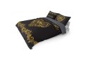 Pościel bawełniana 160x200 Home czarna żółta 3754 A Holland 78