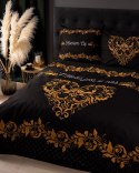 Pościel bawełniana 160x200 Home czarna żółta 3754 A Holland 78