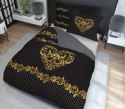 Pościel bawełniana 160x200 Home czarna żółta 3754 A Holland 78