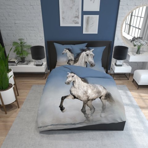 Pościel bawełniana 160x200 koń 3734 A 2 poszewki 70x80 Holland Natura 69 Pościel bawełniana 160x200 koń 3734 A 2 poszewki 70x80 Holland Natura 69