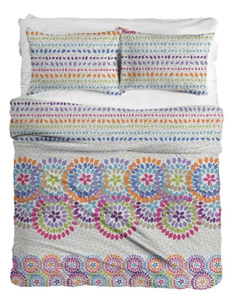 Pościel bawełniana 160x200 rozeta kolorowa R17 Ranforce Pościel bawełniana 160x200 rozeta kolorowa R17 Ranforce