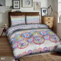 Pościel bawełniana 160x200 rozeta kolorowa R17 Ranforce Pościel bawełniana 160x200 rozeta kolorowa R17 Ranforce