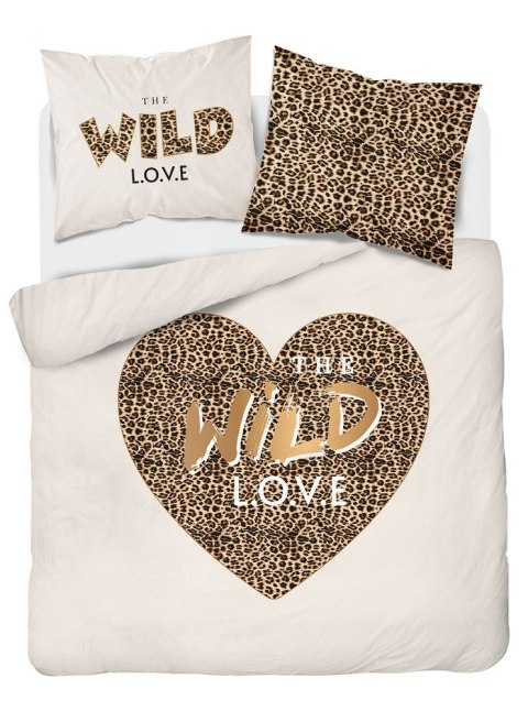 Pościel bawełniana 220x200 Wild love pantera beżowa 4097 A 2 poszewki 70x80 Holland 129 Pościel bawełniana 220x200 Wild love pantera beżowa 4097 A 2 poszewki 70x80 Holland 129