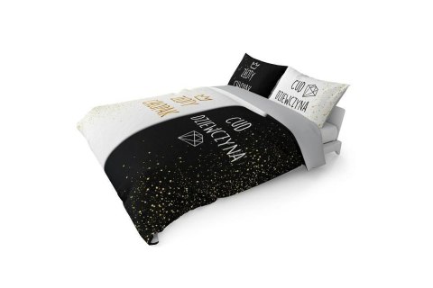 Pościel bawełniana 220x200 Złoty chłopak Cud dziewczyna czarna biała 4319 A Holland 29 Pościel bawełniana 220x200 Złoty chłopak Cud dziewczyna czarna biała 4319 A Holland 29