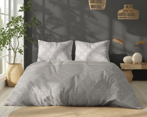 Pościel bawełniana 220x200 beżowa ciemna kremowa geometria 5251 B Bawełna 48 Pościel bawełniana 220x200 beżowa ciemna kremowa geometria 5251 B Bawełna 48