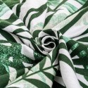 Pościel flanelowa 140x200 Jungle liście zielona z jedną poszewką 70x80 Pościel flanelowa 140x200 Jungle liście zielona z jedną poszewką 70x80