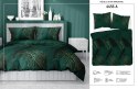 Pościel satynowa 180x200 4456 A zielona złota liście Home Satin 126 Pościel satynowa 180x200 4456 A zielona złota liście Home Satin 126