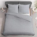 Pościel satynowa 180x200 Szara krata 4812 B Home Satin 58 Pościel satynowa 180x200 Szara krata 4812 B Home Satin 58