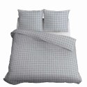 Pościel satynowa 180x200 Szara krata 4812 B Home Satin 58 Pościel satynowa 180x200 Szara krata 4812 B Home Satin 58