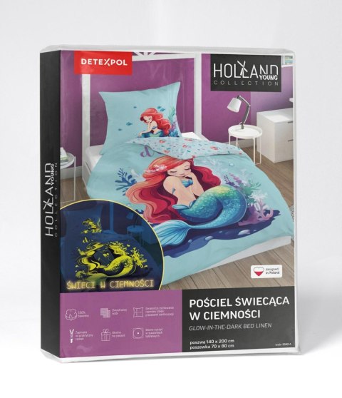 Pościel świecąca w ciemności 140x200 syrenka 5549 A - Fluo 95 Pościel świecąca w ciemności 140x200 syrenka 5549 A - Fluo 95