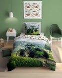 Pościel świecąca w ciemności 160x200 zielony traktor w górach 5551 A - Fluo 95 Pościel świecąca w ciemności 160x200 zielony traktor w górach 5551 A - Fluo 95