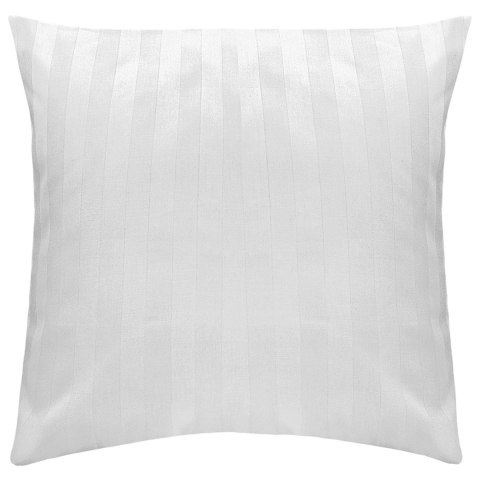 Poszewka hotelowa 40x40 biała adamaszkowa na zakładkę paski 2 cm Poszewka hotelowa 40x40 biała adamaszkowa na zakładkę paski 2 cm