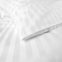 Poszewka hotelowa 40x40 biała adamaszkowa na zakładkę paski 2 cm Poszewka hotelowa 40x40 biała adamaszkowa na zakładkę paski 2 cm