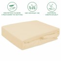 Prześcieradło frotte z gumką 140x200 beżowe jasne 047 Premium Prześcieradło frotte z gumką 140x200 beżowe jasne 047 Premium