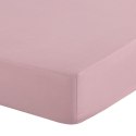 Prześcieradło z gumką 220x200 Basic pudrowe różowe jednobarwne na wysoki materac 30 cm Eurofirany Prześcieradło z gumką 220x200 Basic pudrowe różowe jednobarwne na wysoki materac 30 cm Eurofirany