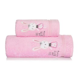Ręcznik dziecięcy 50x90 Bunny króliczek różowy Baby