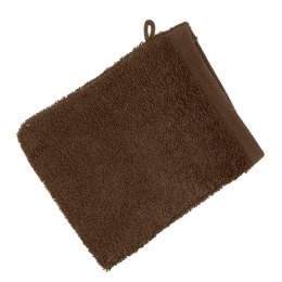 Rękawica kąpielowa frotte bawełniana 400 g/m² - brązowa - Mono