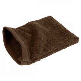 Rękawica kąpielowa frotte bawełniana 400 g/m² - brązowa - Mono