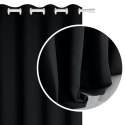 Zasłona zaciemniająca 140x250 czarna gotowa na przelotkach Hold Blackout Zasłona zaciemniająca 140x250 czarna gotowa na przelotkach Hold Blackout