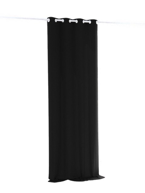 Zasłona zaciemniająca 140x250 czarna gotowa na przelotkach Hold Blackout Zasłona zaciemniająca 140x250 czarna gotowa na przelotkach Hold Blackout