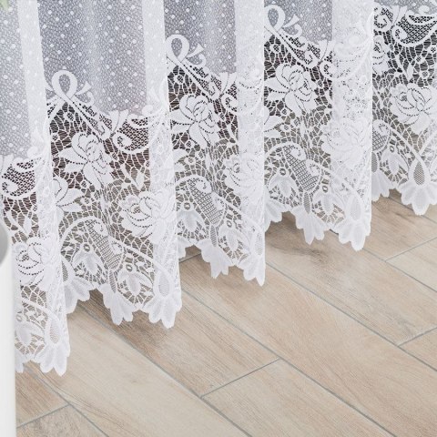 DEMETRIA Firanka żakardowa gotowa na prosto, szerokość 200 x wysokość 250cm, kolor 001 biały 017480/FBP/001/200250/1 DEMETRIA Firanka żakardowa gotowa na prosto, szerokość 200 x wysokość 250cm, kolor 001 biały 017480/FBP/001/200250/1
