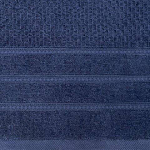 Ręcznik Adore 30x50 granatowy o strukturze krateczki 500 g/m2 Eurofirany Ręcznik Adore 30x50 granatowy o strukturze krateczki 500 g/m2 Eurofirany