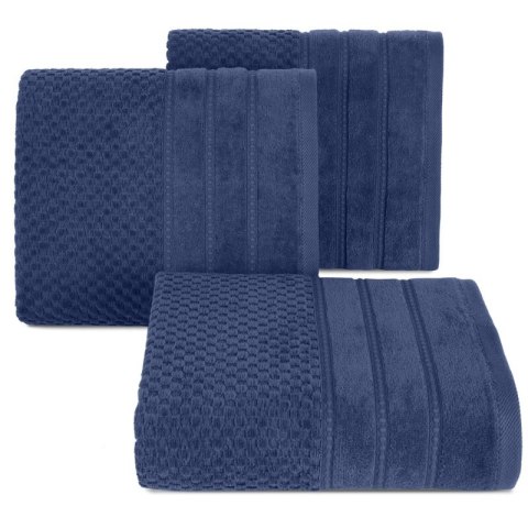 Ręcznik Adore 30x50 granatowy o strukturze krateczki 500 g/m2 Eurofirany Ręcznik Adore 30x50 granatowy o strukturze krateczki 500 g/m2 Eurofirany