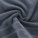 Ręcznik Adore 30x50 stalowy o strukturze krateczki 500 g/m2 Eurofirany Ręcznik Adore 30x50 stalowy o strukturze krateczki 500 g/m2 Eurofirany