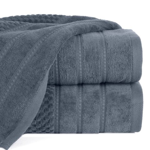 Ręcznik Adore 30x50 stalowy o strukturze krateczki 500 g/m2 Eurofirany Ręcznik Adore 30x50 stalowy o strukturze krateczki 500 g/m2 Eurofirany