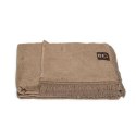 Koc bawełniano-akrylowy 150x200 wz 0293/9 sepia jednobarwny Koc bawełniano-akrylowy 150x200 wz 0293/9 sepia jednobarwny