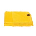 Koc bawełniany akrylowy 150x200 0293/40 żółty cytrynowy narzuta pled Koc bawełniany akrylowy 150x200 0293/40 żółty cytrynowy narzuta pled