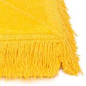 Koc bawełniany akrylowy 150x200 0293/40 żółty cytrynowy narzuta pled Koc bawełniany akrylowy 150x200 0293/40 żółty cytrynowy narzuta pled